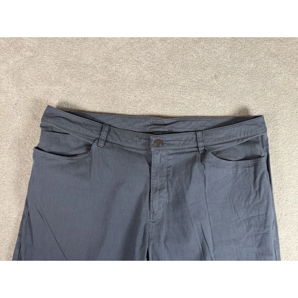 Lululemon ABC Classic Fit 40x33 Pants Chambray Slate Blue Mens Trouser LM5670s